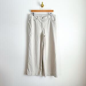 Lululemon City Sleek Utilitech Extra Wide-Leg High Rise Pants Bone 32